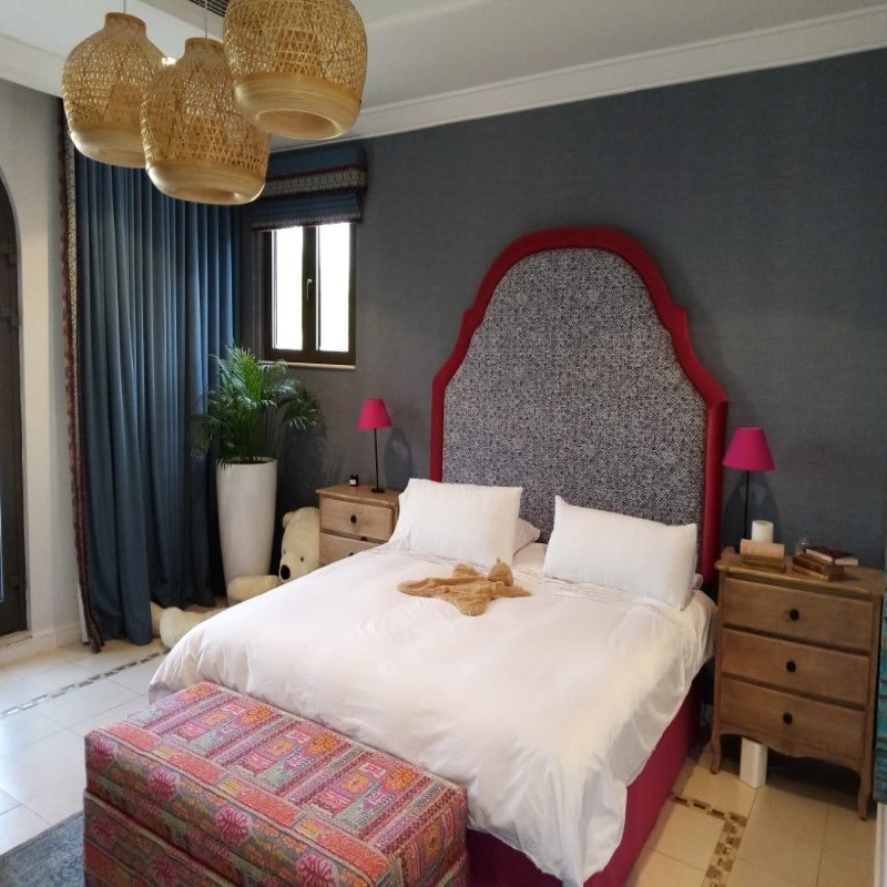 Bespoke custom made upholstered beds in UAE